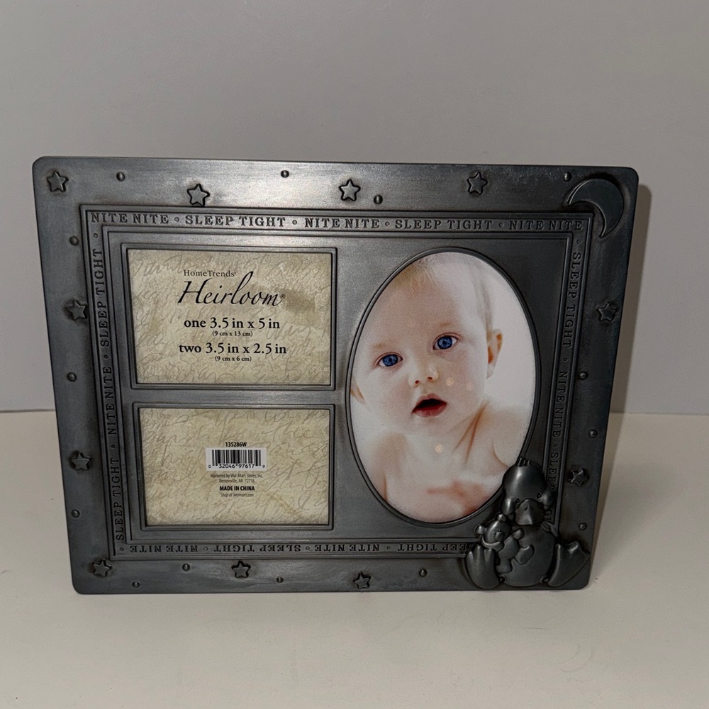 Heirloom Gray Baby Photo Frame